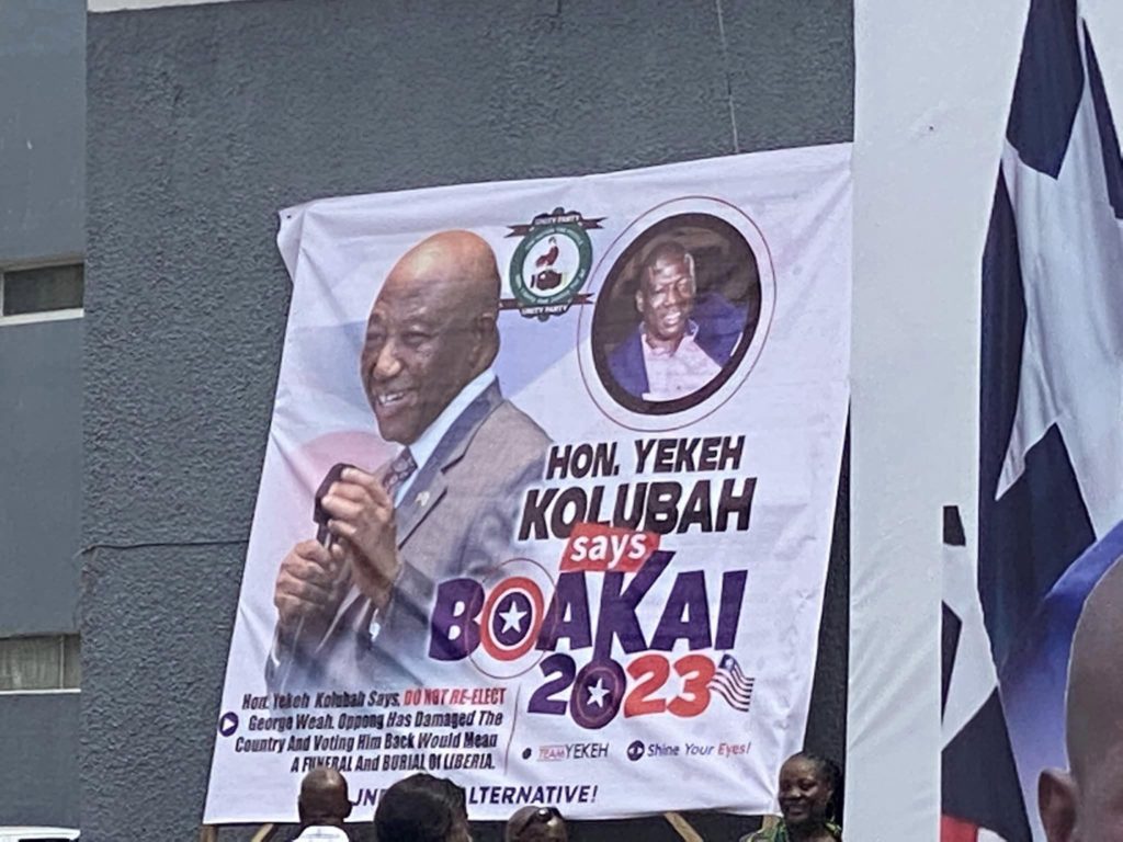 mr. Boakai & Yekeh's billboard